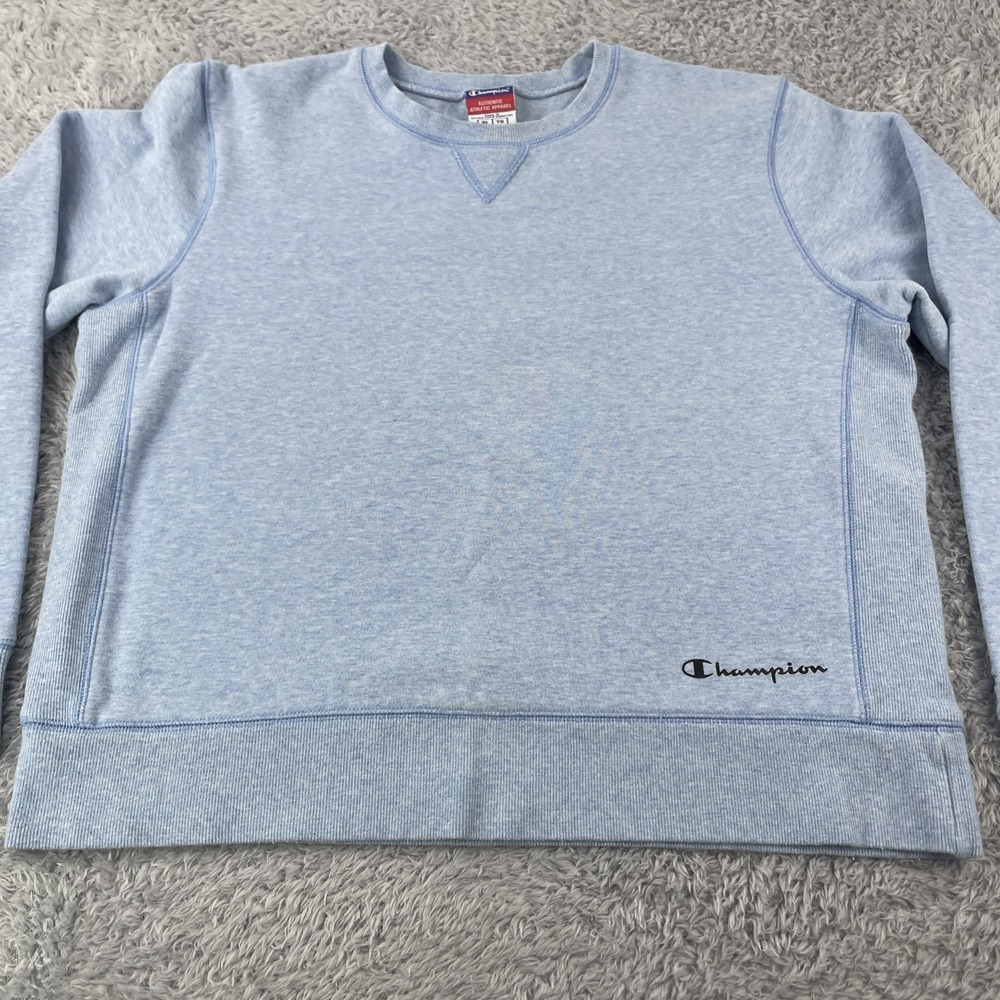 Vintage Champion Reverse Weave Crewneck Sweatshirt Women's XL Baby Blue - Picture 2 of 12